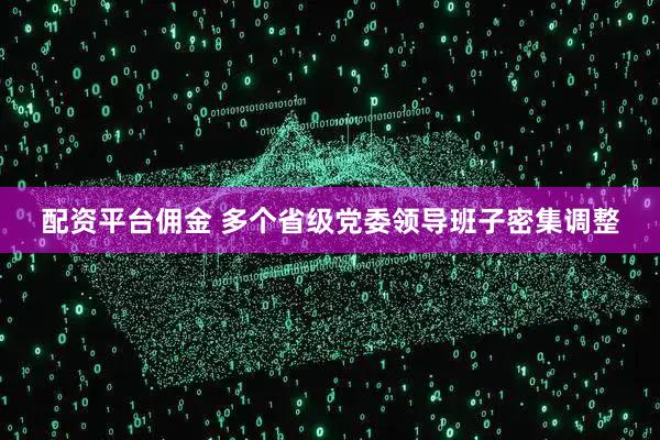 配资平台佣金 多个省级党委领导班子密集调整